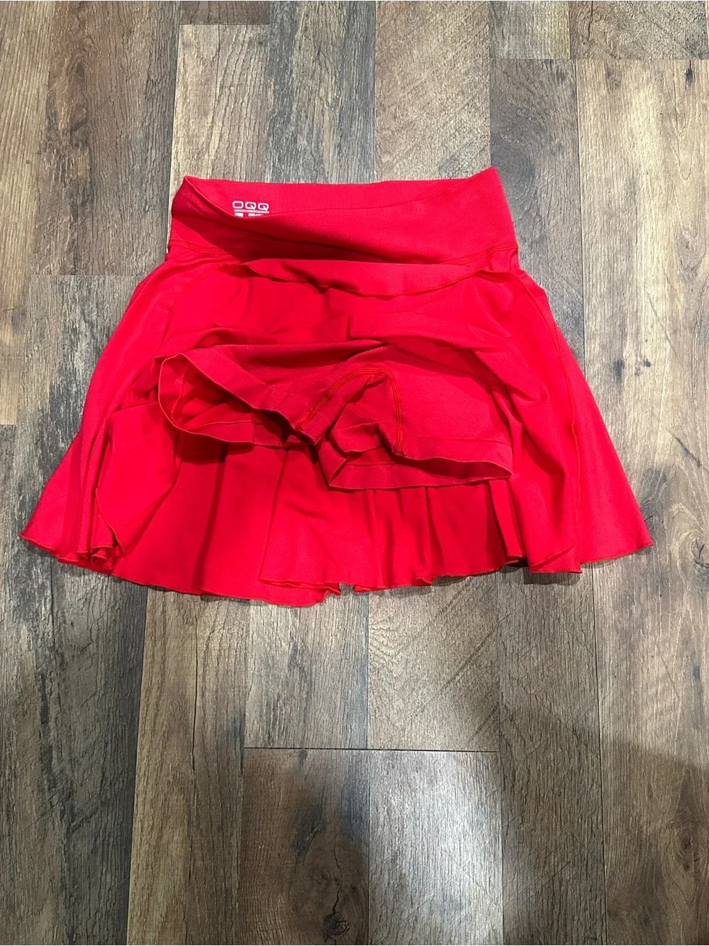 Bright Red tennis Skirt with attached shorts